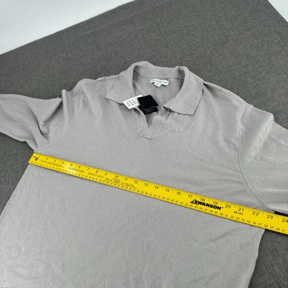 NEW And Now This Mens Henley Shirt Long Sleeve Split Neck $39.50 XL Lunar Rock - Picture 11 of 14